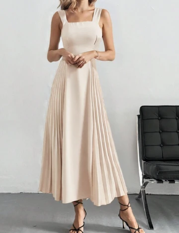 Rochie medie SHEIN, crem