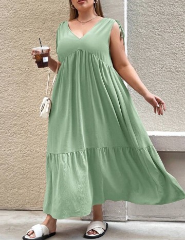 
						Rochie lunga SHEIN CURVE, verde