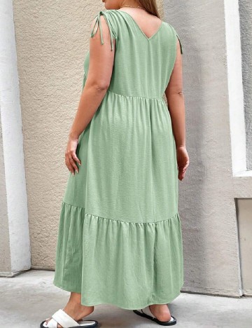Rochie lunga SHEIN CURVE, verde
