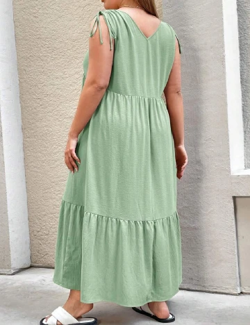 Rochie lunga SHEIN CURVE, verde
