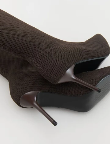 Botine Reserved, maro Maro