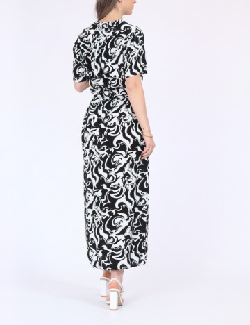 Rochie medie Vero Moda, alb/negru