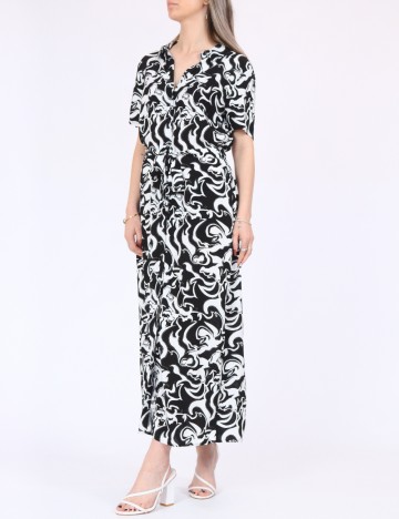 Rochie medie Vero Moda, alb/negru