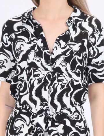 Rochie medie Vero Moda, alb/negru
