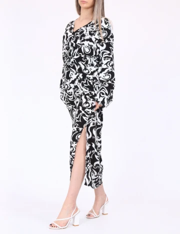 Rochie medie Vero Moda, alb/negru
