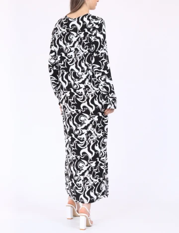 Rochie medie Vero Moda, alb/negru