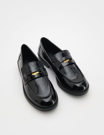 Mocasini Reserved, negru