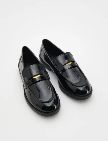Mocasini Reserved, negru