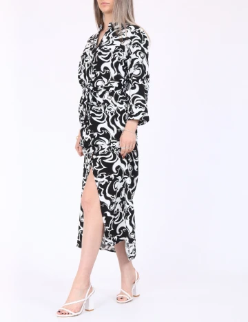 Rochie lunga Vero Moda, alb/negru