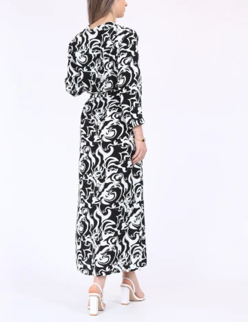 Rochie lunga Vero Moda, alb/negru