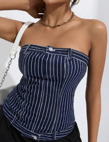 Top SHEIN, bleumarin