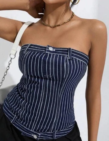 Top SHEIN, bleumarin