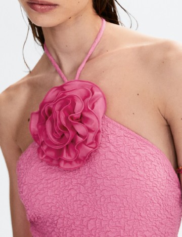 Costum de baie Mango, roz