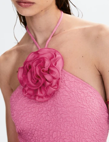 Costum de baie Mango, roz
