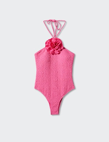 Costum de baie Mango, roz