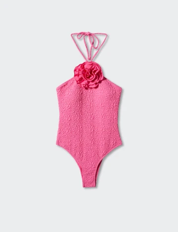 Costum de baie Mango, roz