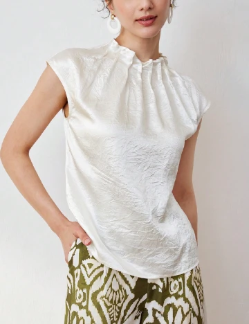 Bluza MOTF, alb