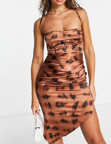 Rochie scurta ASOS, maro