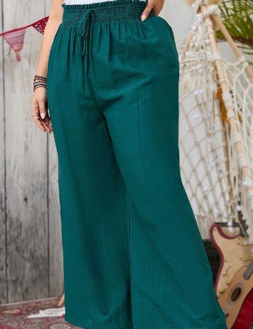 Pantaloni SHEIN CURVE, verde