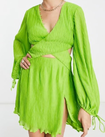 Rochie scurta ASOS, verde