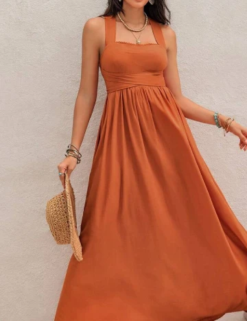 Rochie lunga Rusttydustty, maro