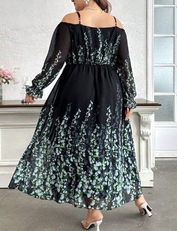 Rochie lunga SHEIN CURVE, negru