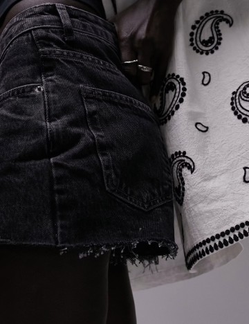 Pantaloni scurti Top Shop, negru