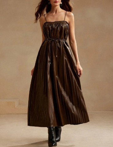 Rochie lunga Anewsta, maro