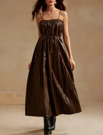 Rochie lunga Anewsta, maro