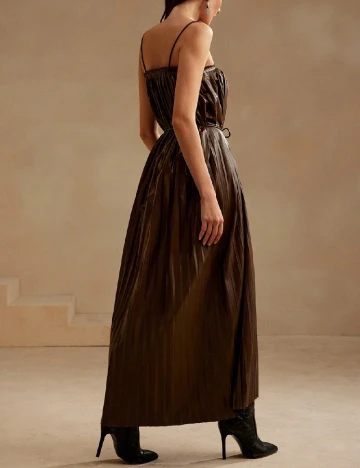 Rochie lunga Anewsta, maro