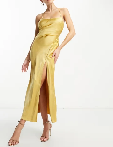 Rochie lunga ASOS, auriu