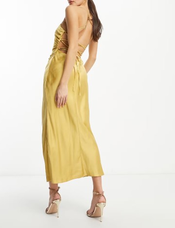 Rochie lunga ASOS, auriu
