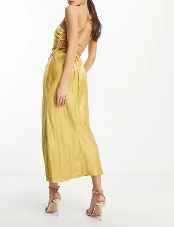 Rochie lunga ASOS, auriu