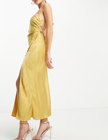 Rochie lunga ASOS, auriu
