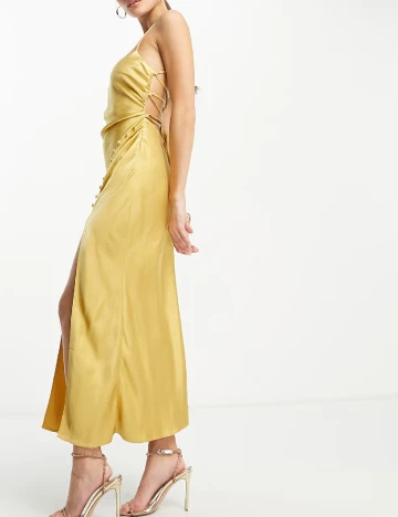 Rochie lunga ASOS, auriu