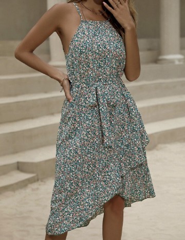 Rochie scurta SHEIN, verde