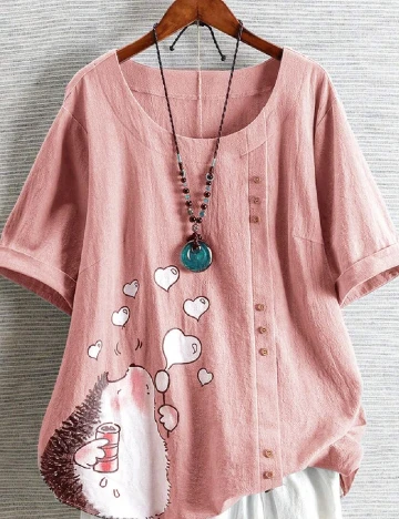 Bluza SHEIN CURVE, roz Roz