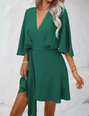Rochie scurta SHEIN, verde