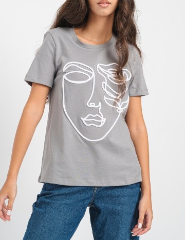 Tricou Vero Moda, gri