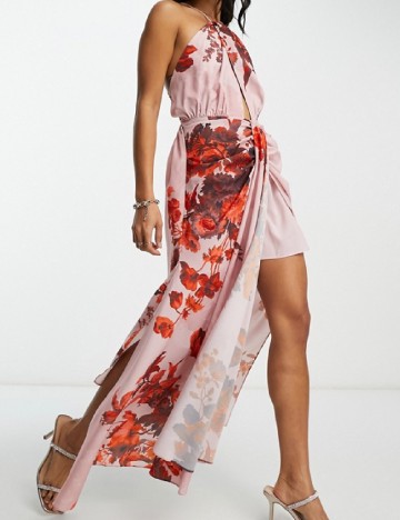 Rochie medie ASOS, roz
