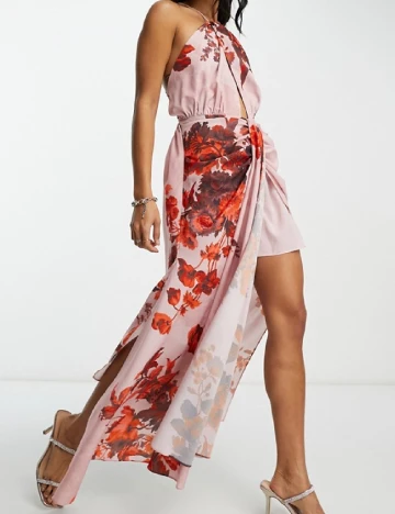 Rochie medie ASOS, roz