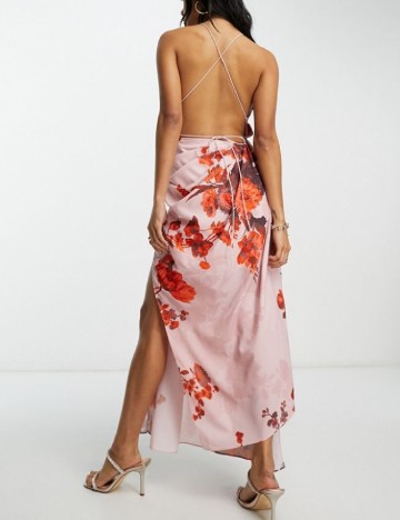 Rochie medie ASOS, roz