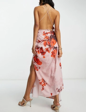 Rochie medie ASOS, roz
