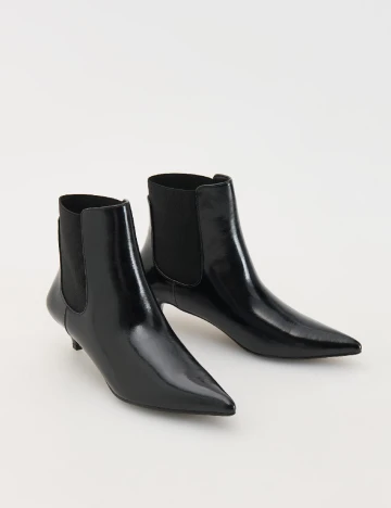 Botine Reserved, negru Negru