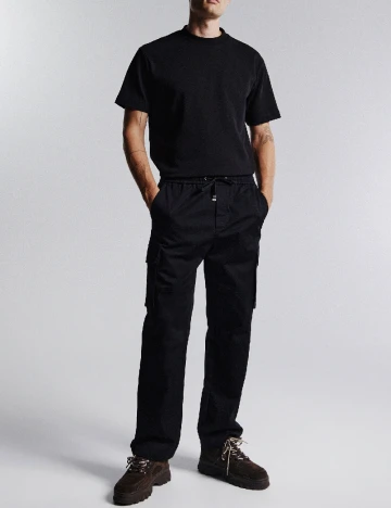 Pantaloni Reserved, negru