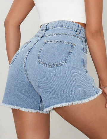Pantaloni scurti SHEIN, albastru