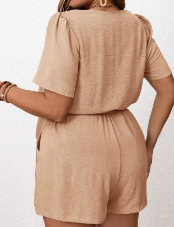 Salopeta SHEIN CURVE, crem