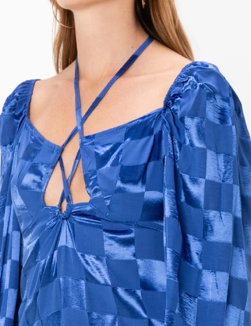 Rochie medie ASOS, albastru