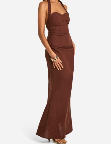 Rochie lunga Boohoo, maro