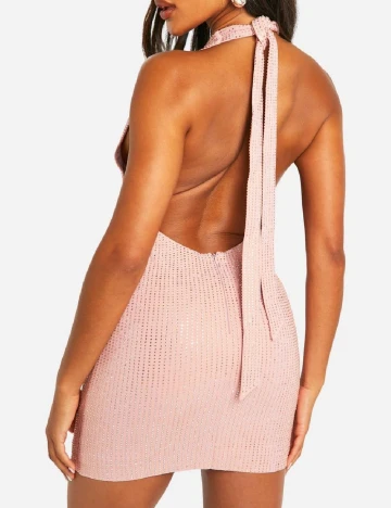 Rochie scurta Boohoo, roz